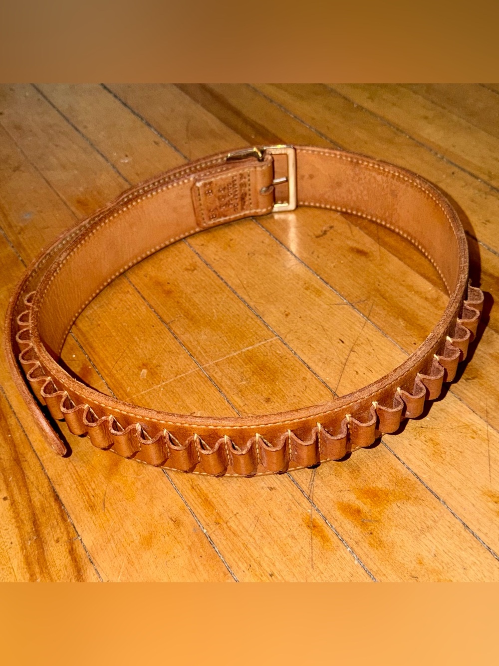 A.E. Nelson Western Leather Gun Belt
